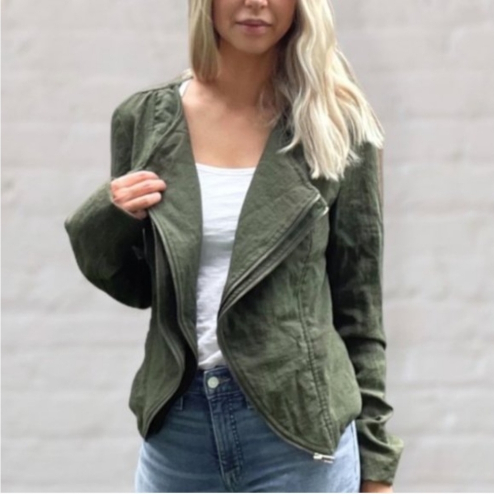 LUSH Double Zipper Blazer Jacket